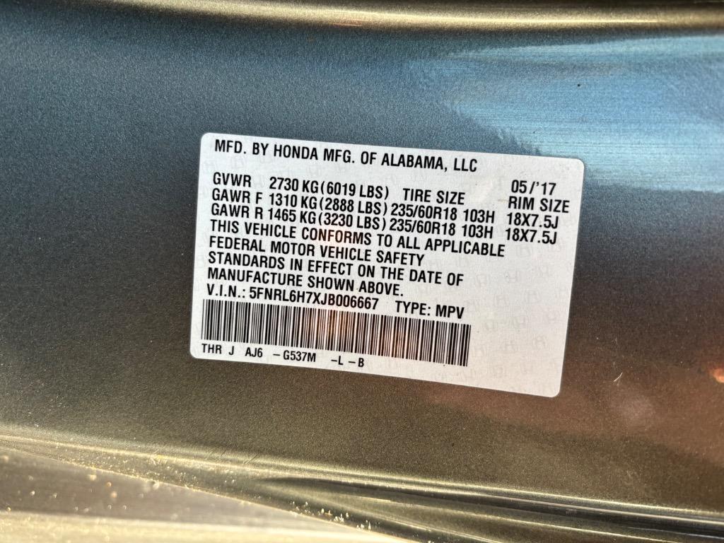 2018 Honda Odyssey EX-L - Photo 20